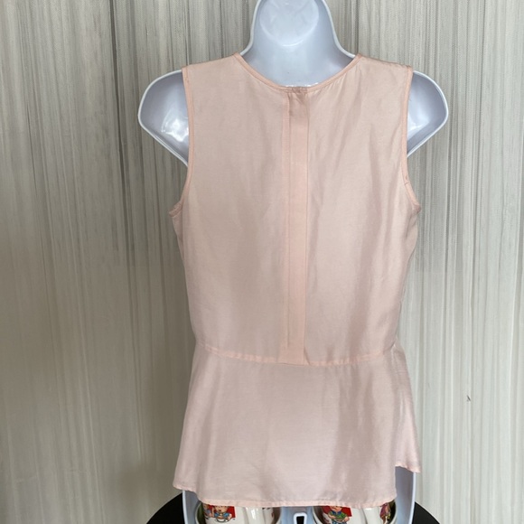 REDUCED! Club Monaco Seymour peplum sleeveless top. Very soft pink! Sz S - Picture 6 of 17